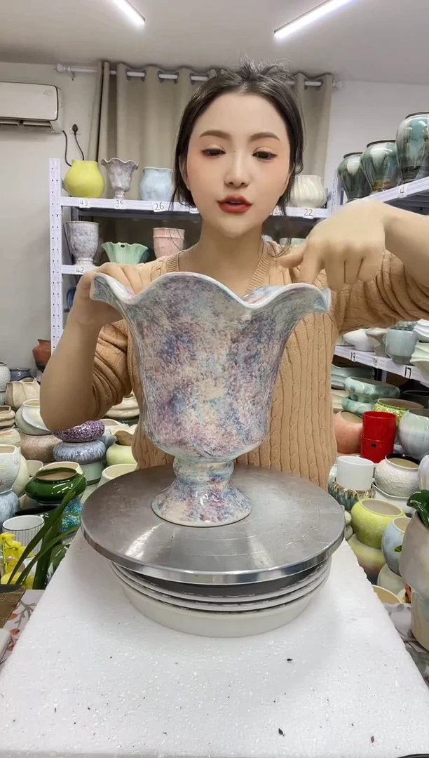 12.30陶瓷花盆直播链接高.    25  口19.5