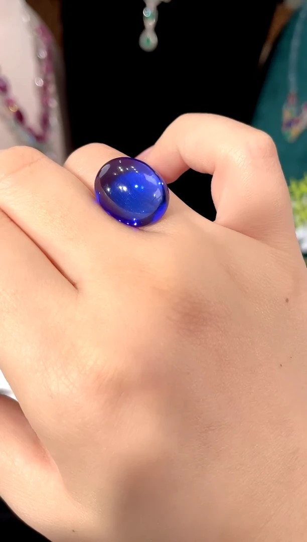 珠宝奇石钛钢坦桑石裸石