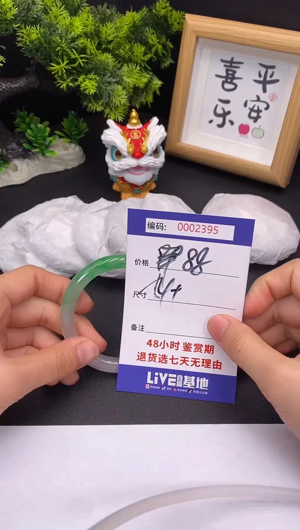 未镶嵌手镯翡翠0002395