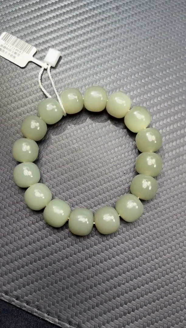 未镶嵌手串和田玉且末近矿微色差卡14老型手串确认返50米