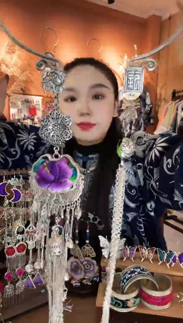 刺绣纯手工民族风压襟