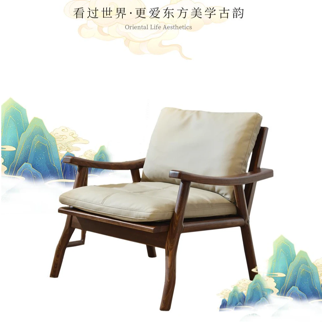 新中式乌金木休闲椅-家用实木休闲椅-03