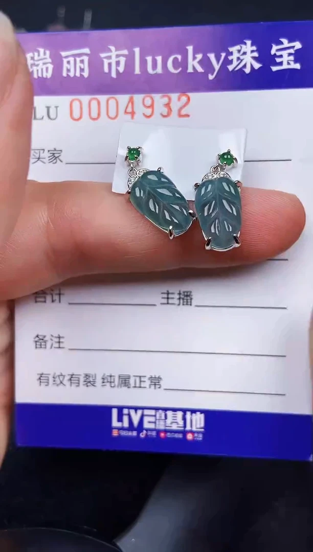 翡翠银S925镶嵌颈饰4932