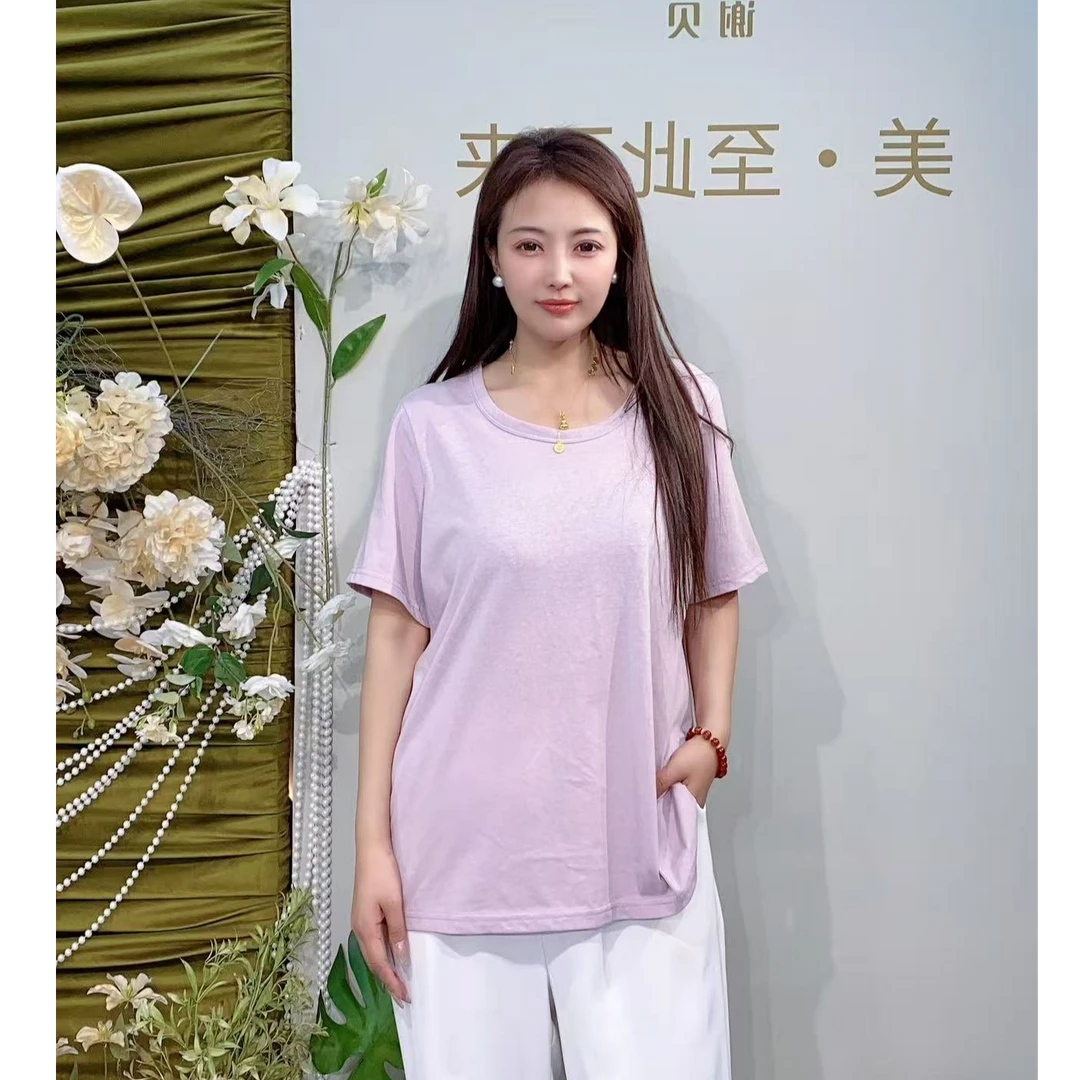 XIE4   简约气质显瘦短袖2701