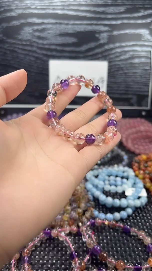 未镶嵌手链水晶超七（8mm）