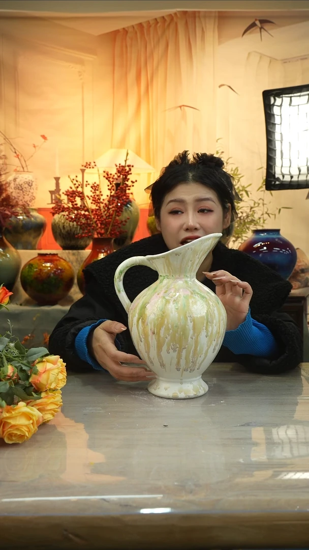 高28口14温陶瓷花瓶