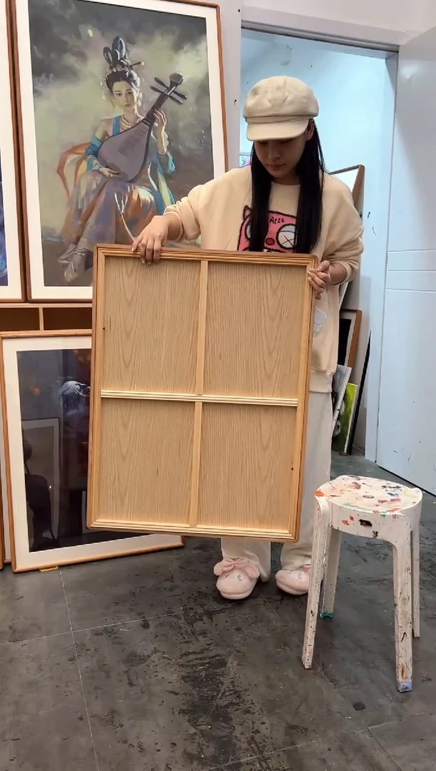 丙烯画H****豪黑白先生水墨孙悟空