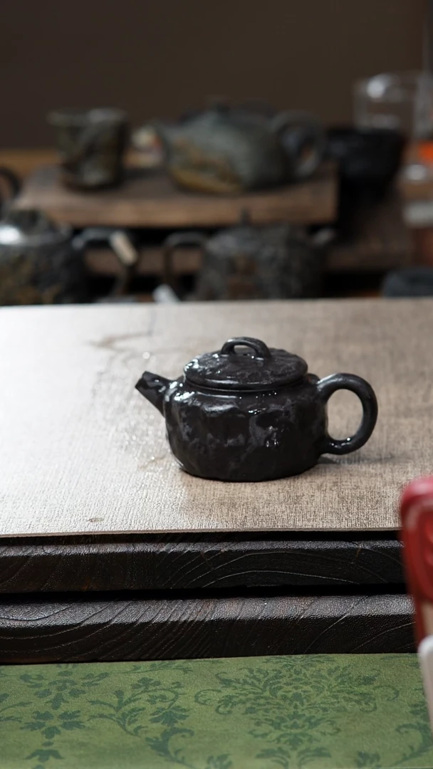 中式归玉堂冰碛岩重工雕刻石韵德钟壶