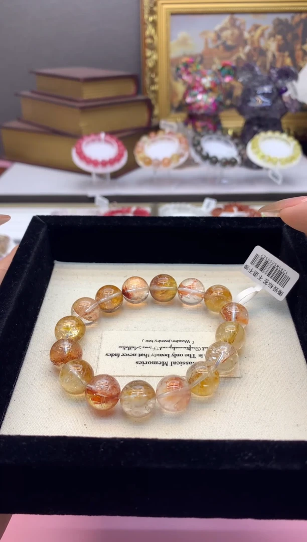 【闪购商品】水晶手串未镶嵌13+闪灵锦鲤胶花 以实物为主