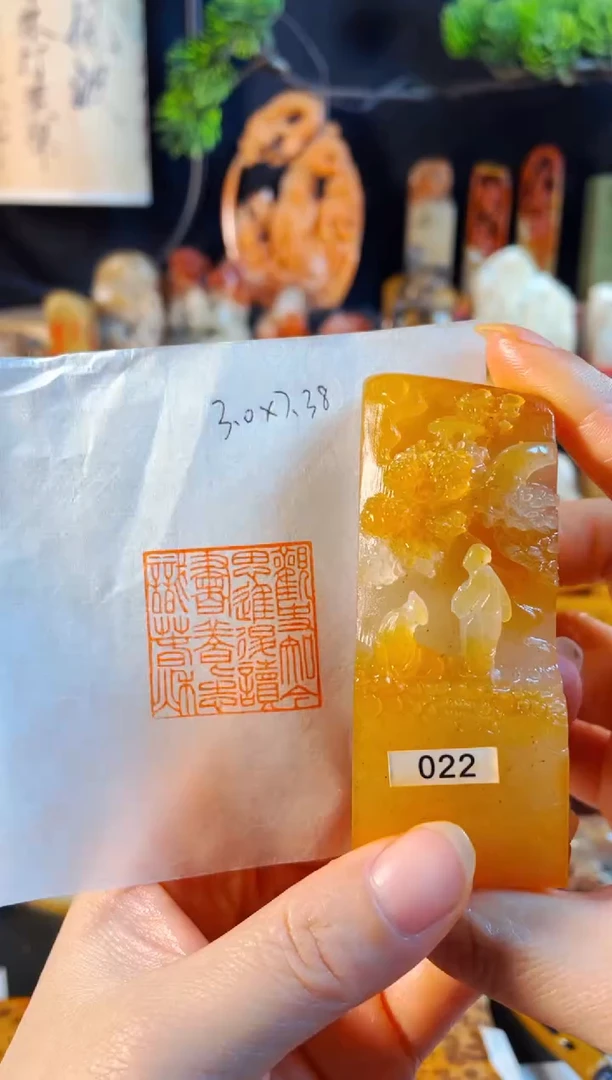 老挝石印石手工篆刻《观史知今思进退......》