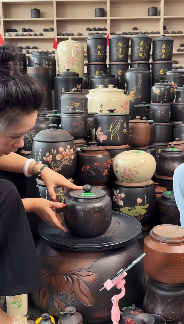罐瑕疵茶叶罐  竹子苹果 553