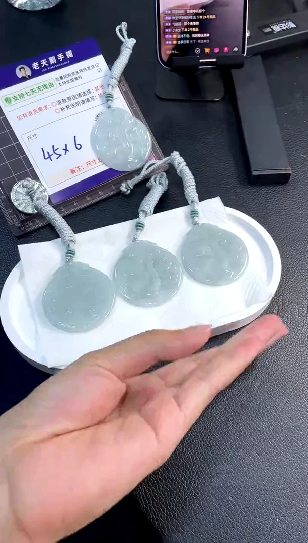 颈饰未镶嵌翡翠龙牌配绳7/多样性发其一CP