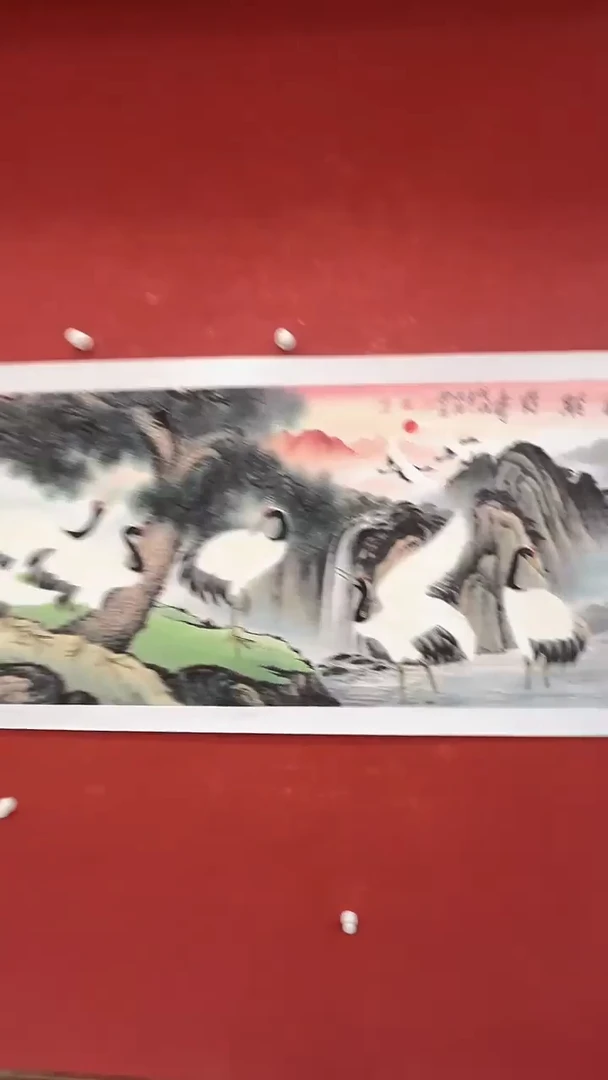 国画杨成喜6尺仙鹤-610t026