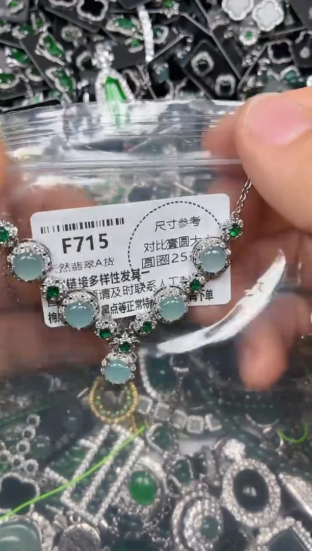 颈饰未镶嵌翡翠F715项链
