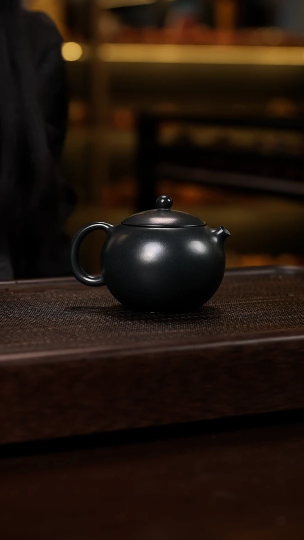 茶壶紫砂西施 九龄君子兰