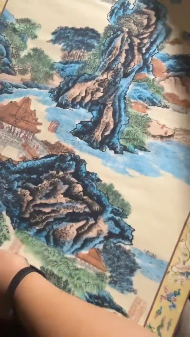 木闪电购链接精品摆件山水