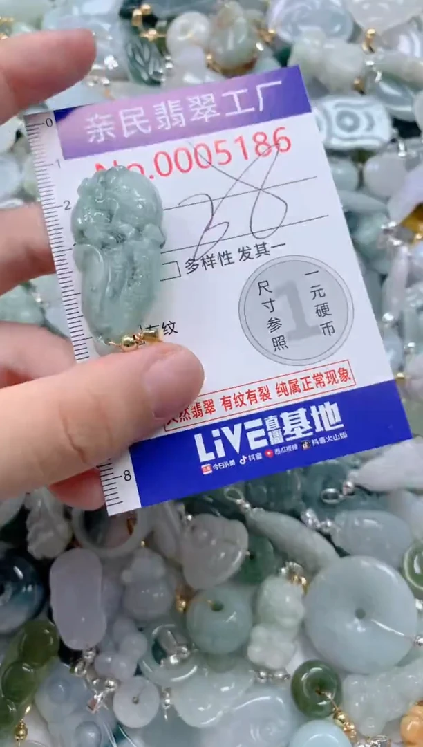 翡翠未镶嵌吊坠(不含链)5186