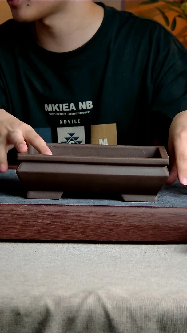 紫砂花盆21*12*5.5内径紫砂花盆