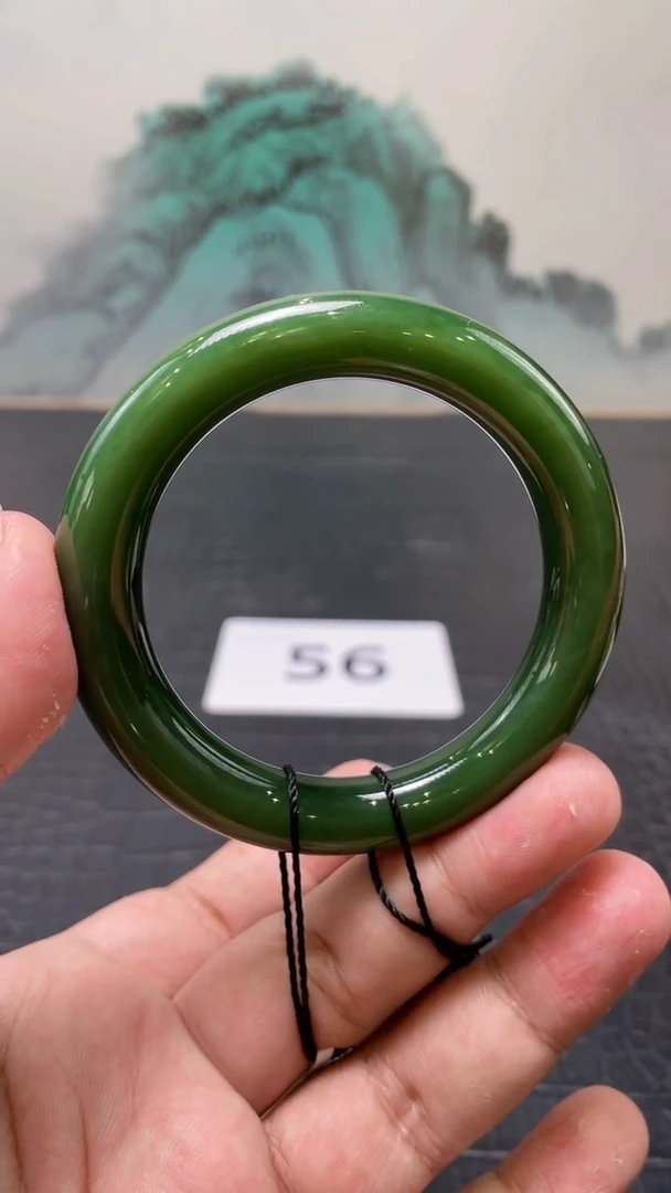 未镶嵌手镯和田玉（碧玉）诺*56