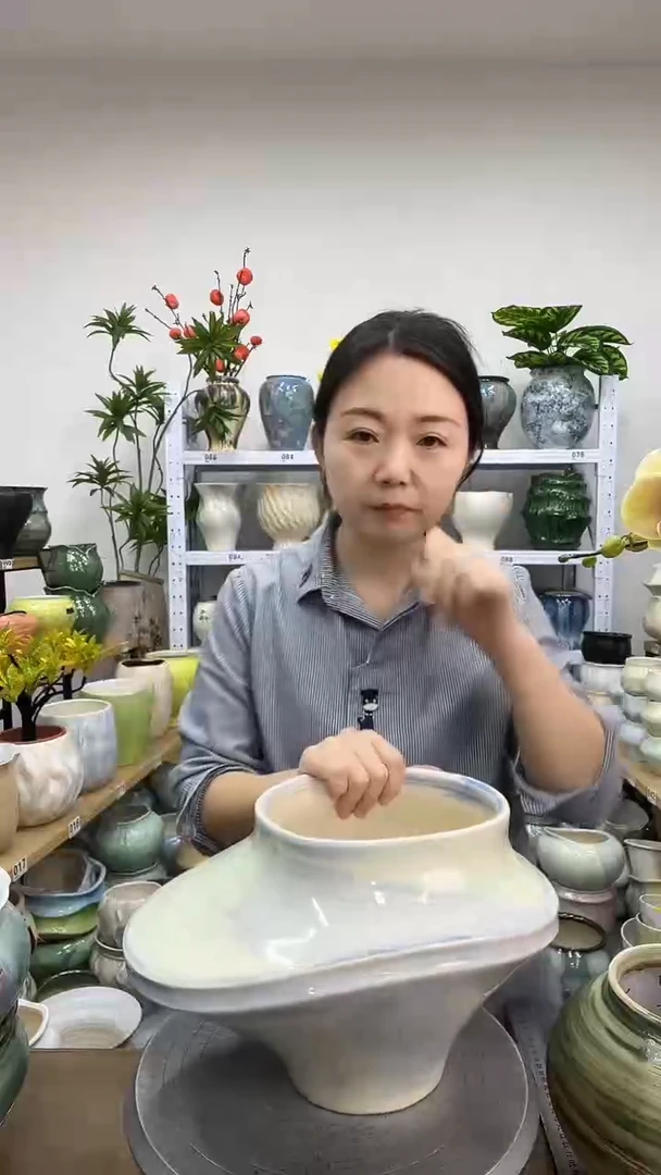 11.23陶瓷花盆直播链接高.   17  口15