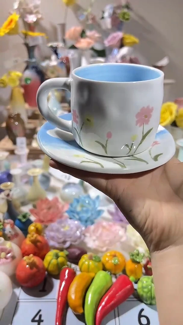 陶工创意云朵套杯