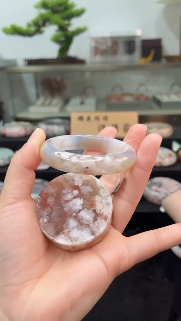 未镶嵌手镯石英质玉53圈口（赠品镯心）1503799