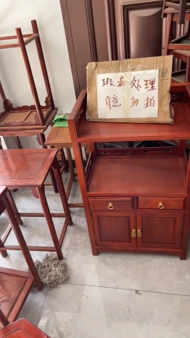 紫檀木类家具58*37*91茶水柜