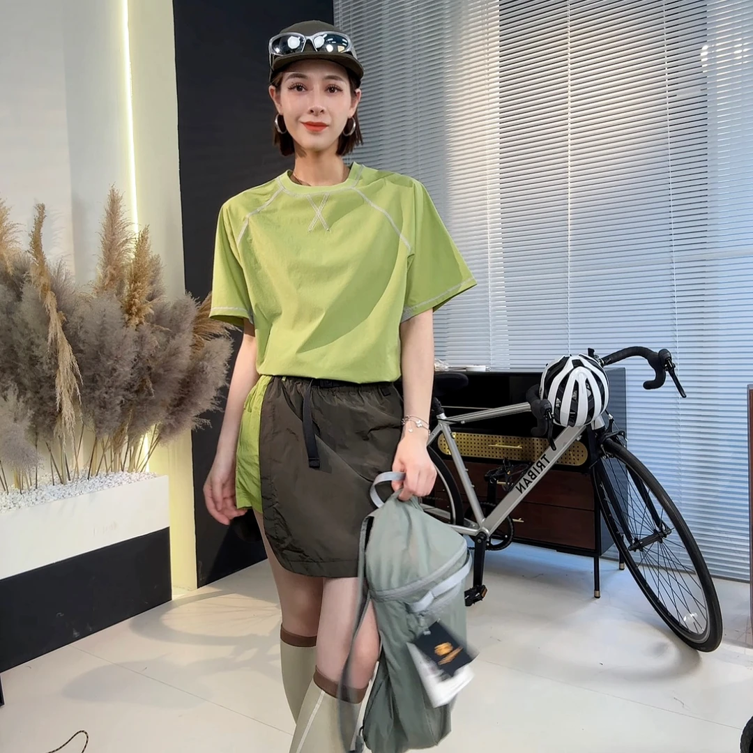 咚咚专属 春夏工装A字裙户外显瘦透气速干机能裤裙HTan-2515CS