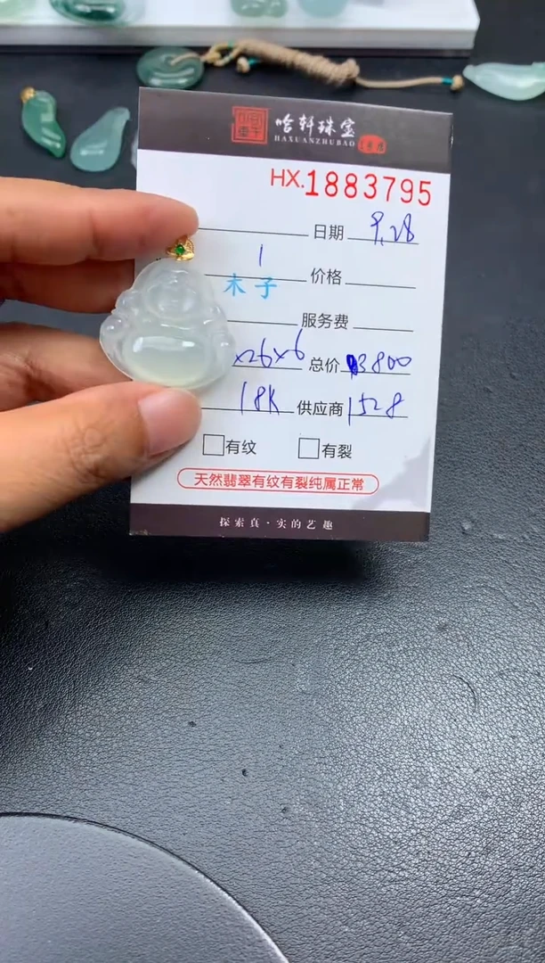 未镶嵌挂件翡翠哈轩 挂件1