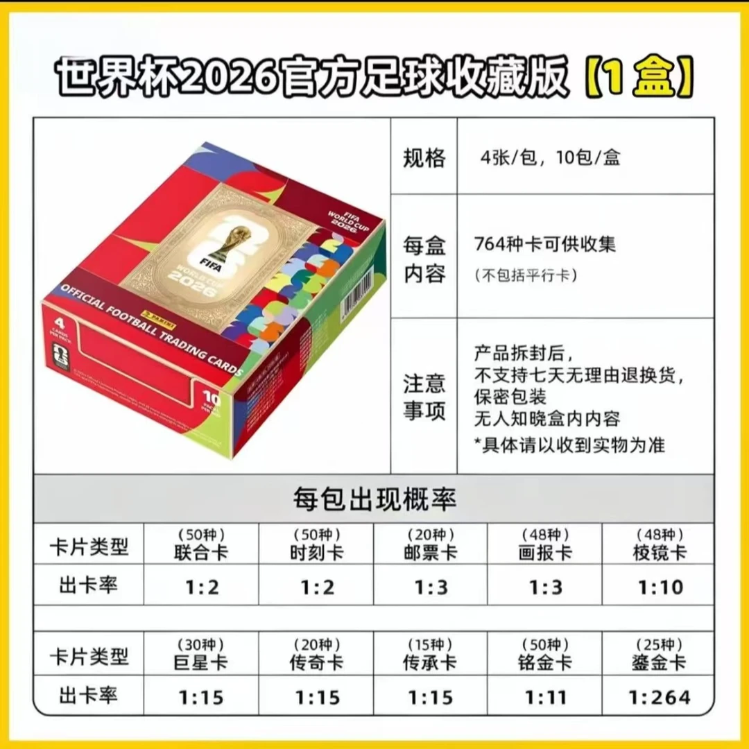 【普通版10元包玩法合集】FIFA WORLD CUP 2026™ 官方足球收藏卡