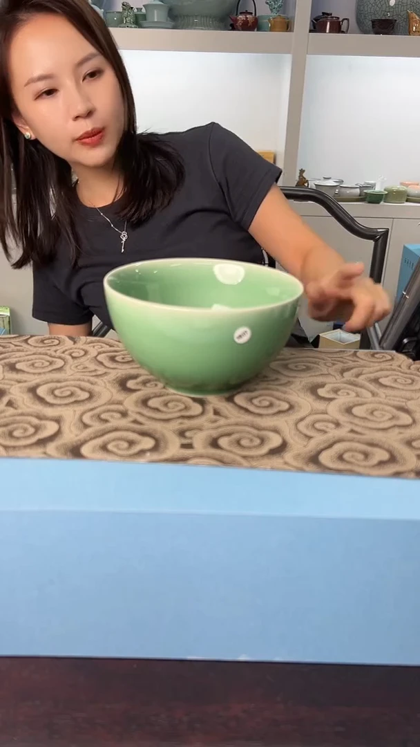 龙泉云间青瓷小米茶器