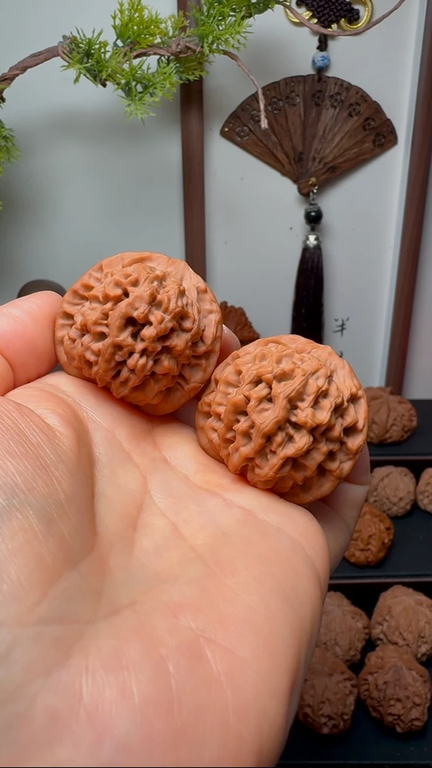 把件文玩核桃秦闷货头 边38