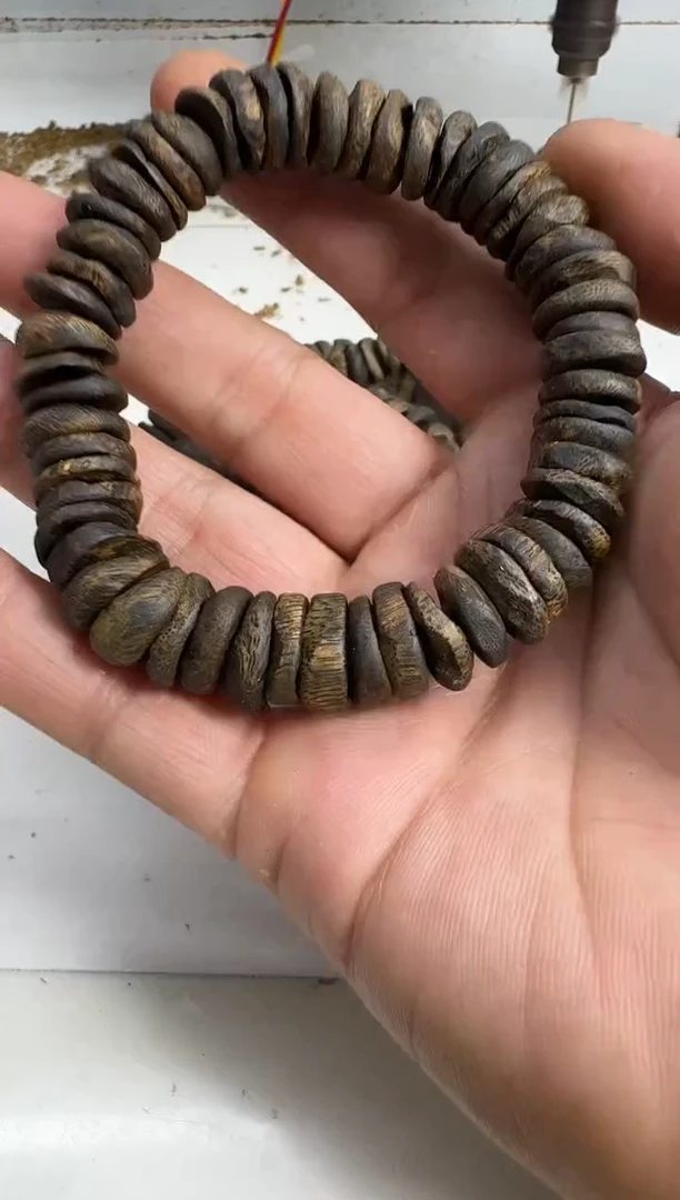 手串沉香奇楠沉香树丁沉水22克单圈