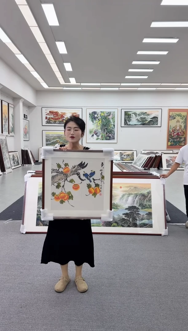 国画手绘  60*60  事事如意