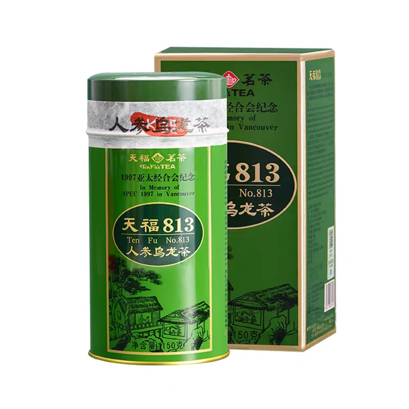 天福茗茶天福813人参乌龙茶 东北人参粉台湾高山茶特级原料150g