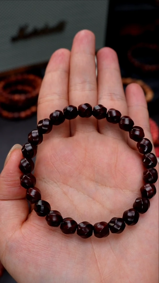 手串/手链小叶紫檀小叶紫檀8+禧旋扭丝单圈超精工