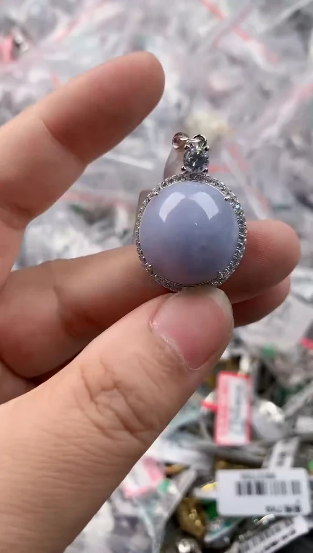 银S925镶嵌戒指翡翠777   1