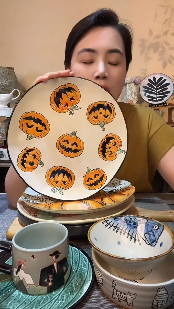 瓷片11英寸盘 微瑕介意勿拍