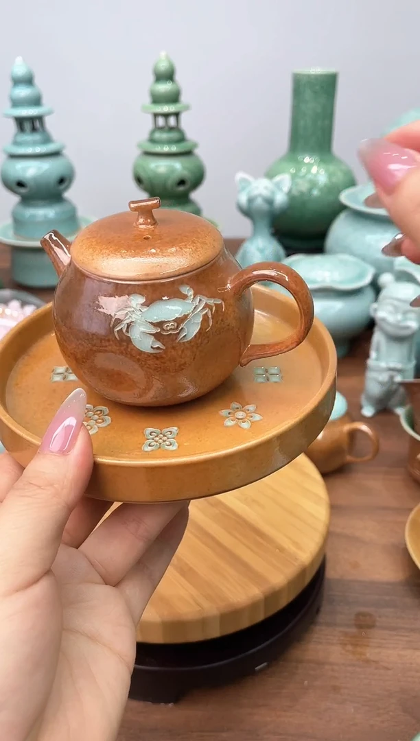 缩釉小号壶承加全品壶