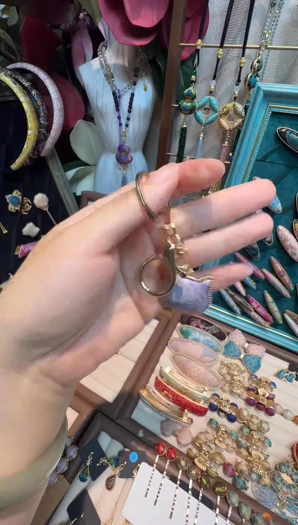 【孤品车8.20】上九楷曲水猫猫钥匙扣