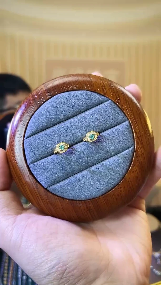 银S925镶嵌耳饰黄晶换黄水晶