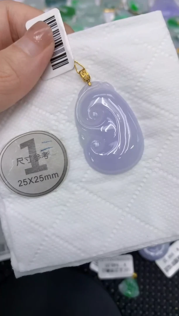 颈饰18K金镶嵌翡翠11111111