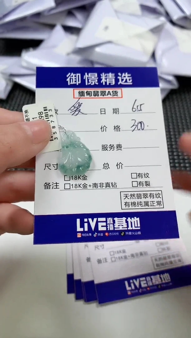 翡翠未镶嵌颈饰60