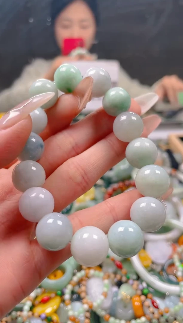 【闪购商品】翡翠颈饰未镶嵌13-14MM/Y/翡翠A货一图一物