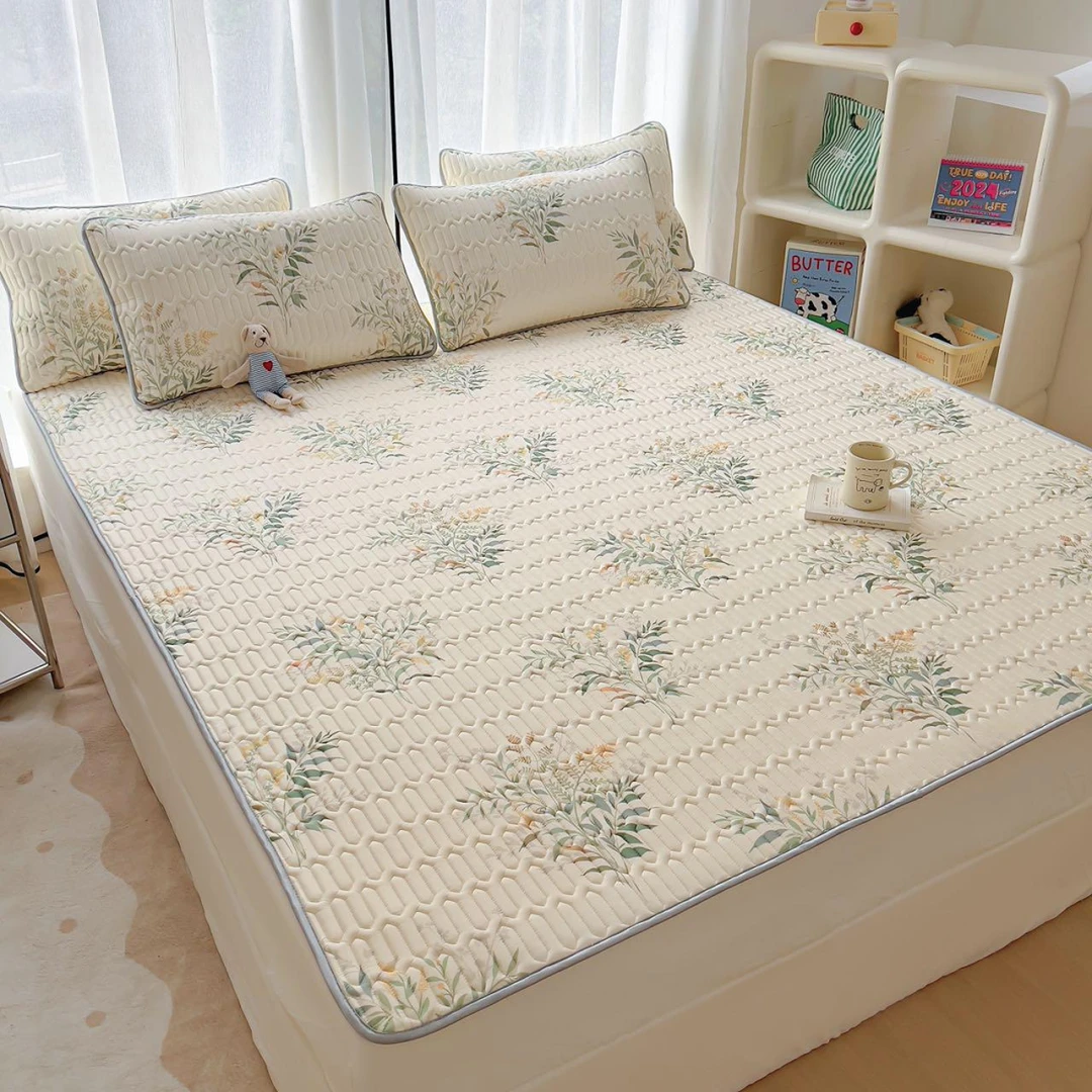 【金果妈妈专属】睡拾光柔软清凉乳胶凉席三件套