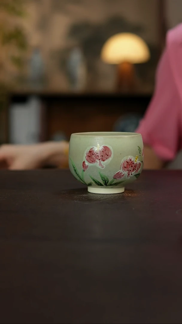 杯景德镇陶瓷杯碗柴烧多人