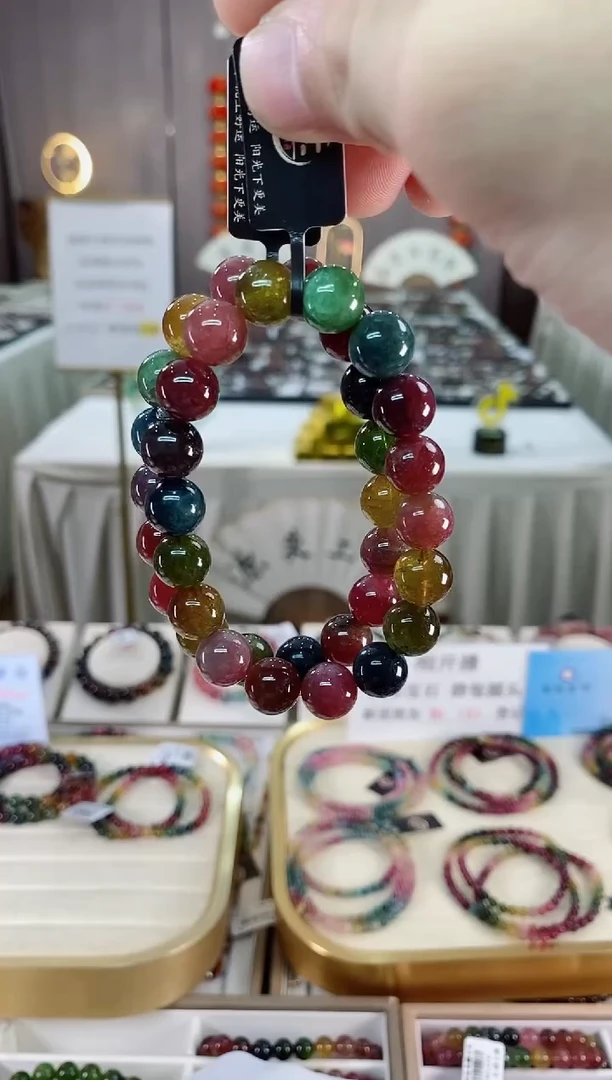 单圈手串10mm+未镶嵌碧玺（多样性发一条）xion