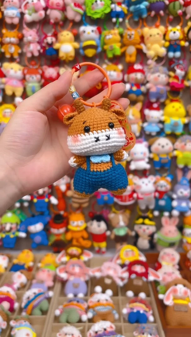 纯手工制作毛线钩织成品生肖牛