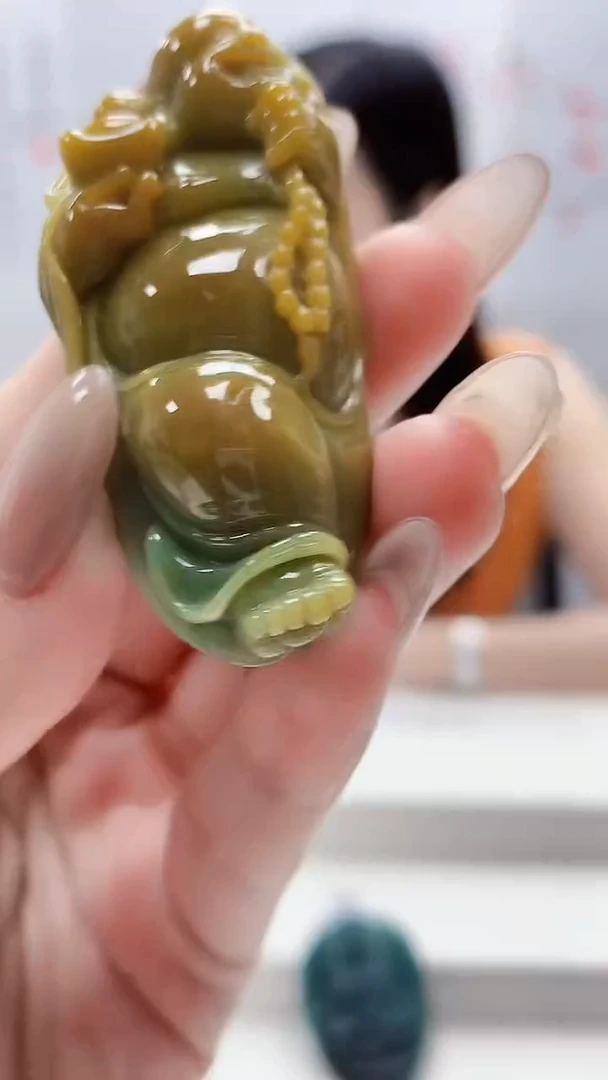未镶嵌定制翡翠4852lr-毛货挂件60