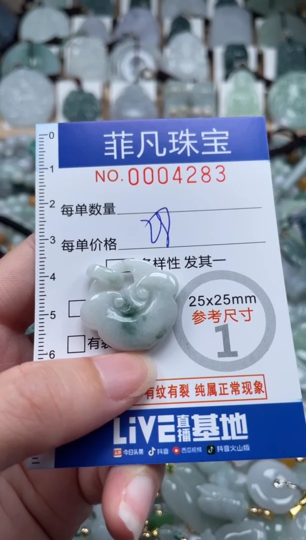 翡翠未镶嵌颈饰00..4283